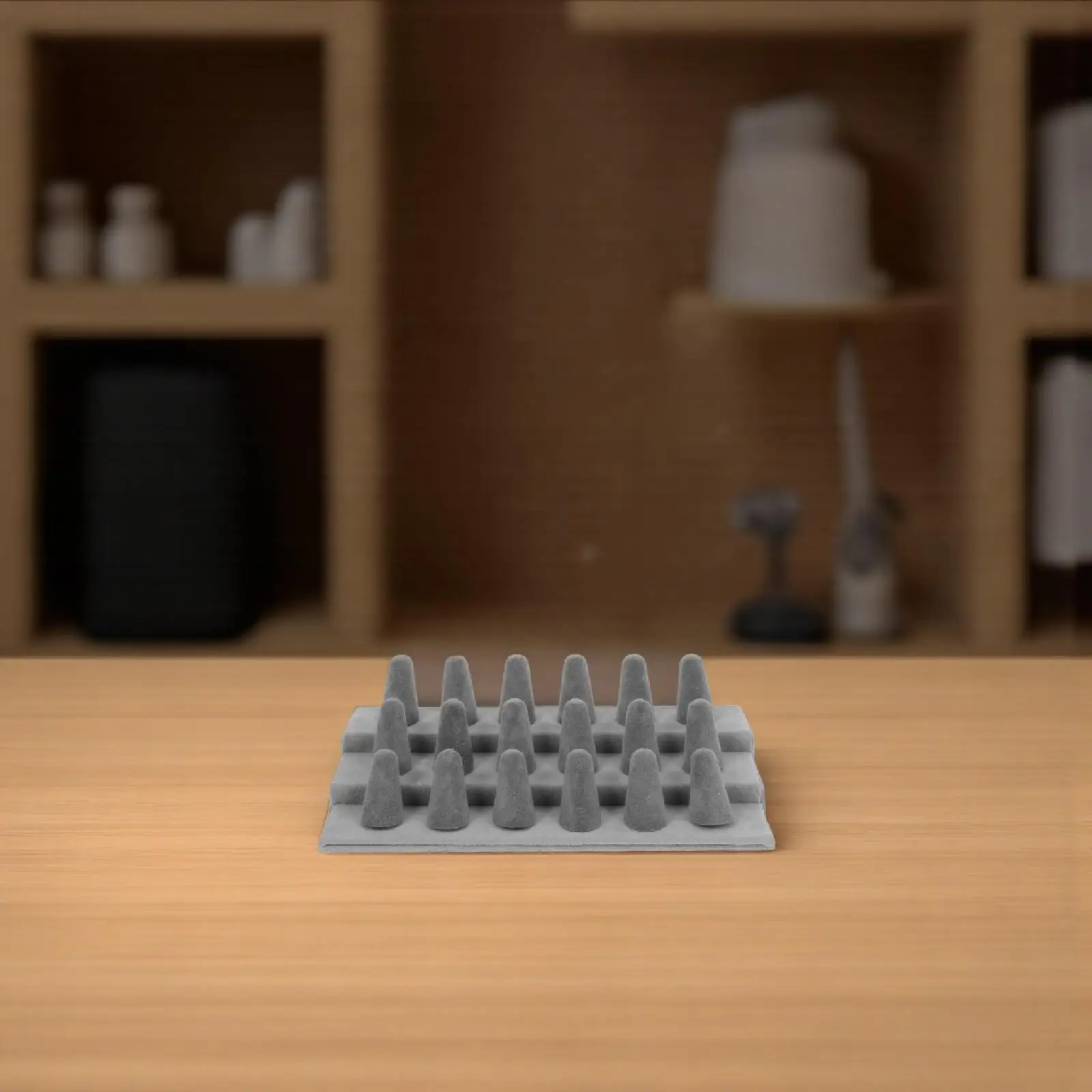 Ring Display Stand 18 Fingers 3 Tier Jewelry Organizer Tray Counter Showcase for Home Retail Stores Jewelry Box for Rings