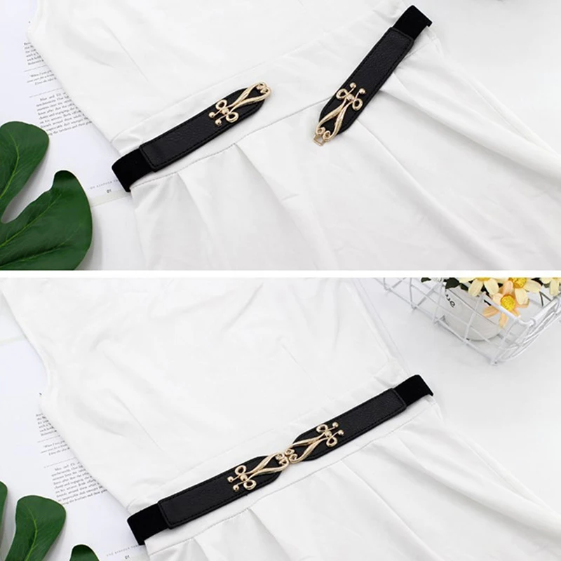 Dress Buckle Elastic Waistband Women's Fashion Accessories Thin Elastic Waistband Versatile