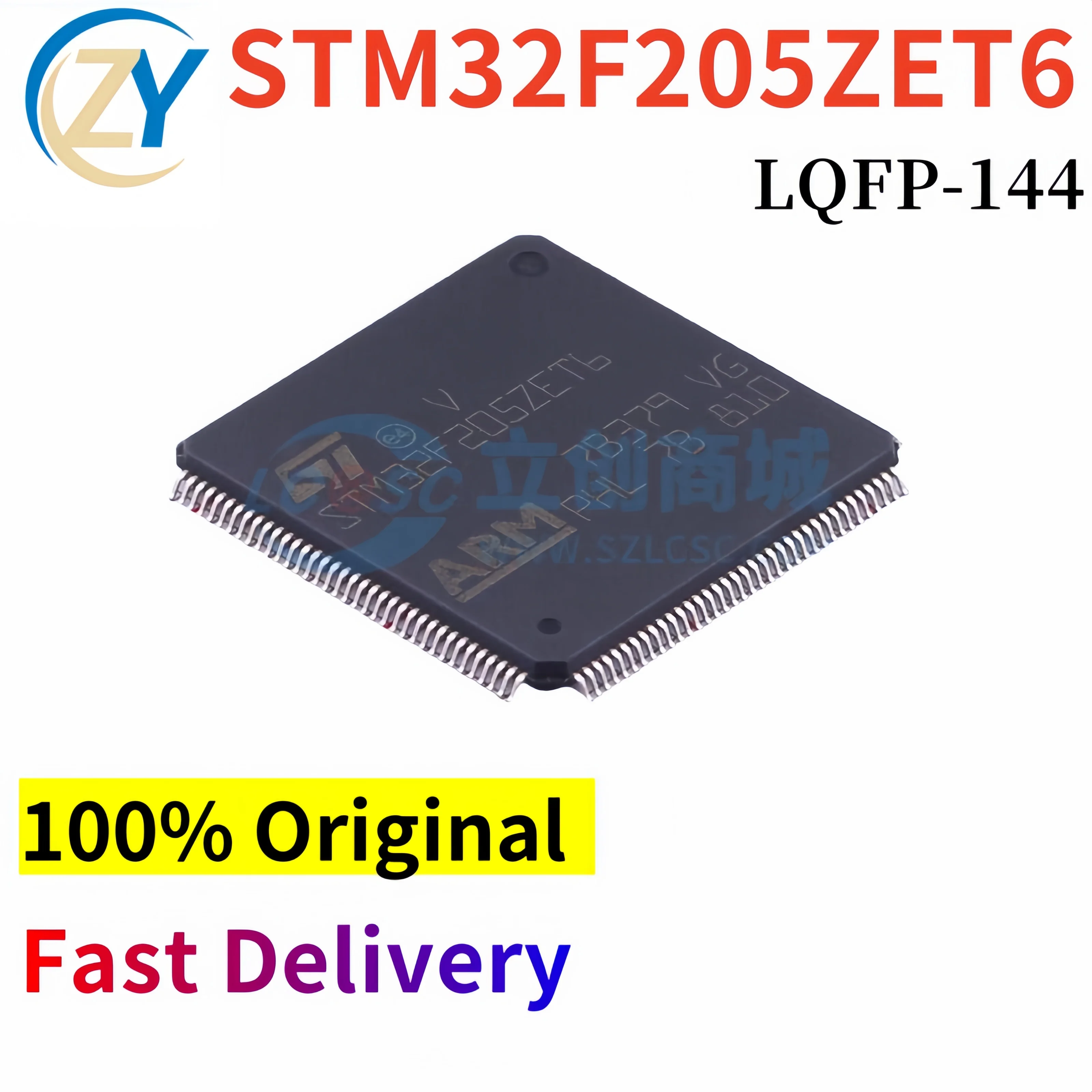 (2pcs) STM32F205ZET6 CortexM3 STM32F205 LQFP144 32-Bit MCU 1.8V-3.6V 100% Original & In Stock