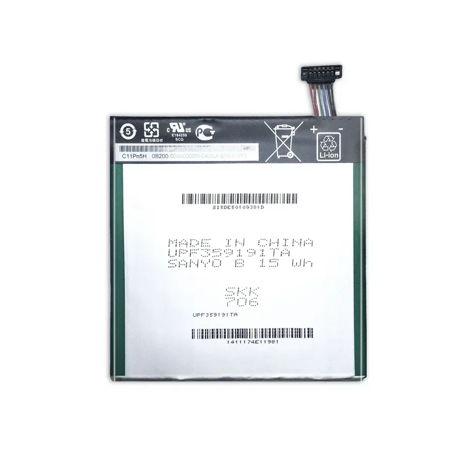 Rechargeable Mobile Phone Batteries C11P1304  3950mAh For ASUS MEMO PAD HD 7 ME173X K00U K00B HD7 Cell Phone Portable Battery