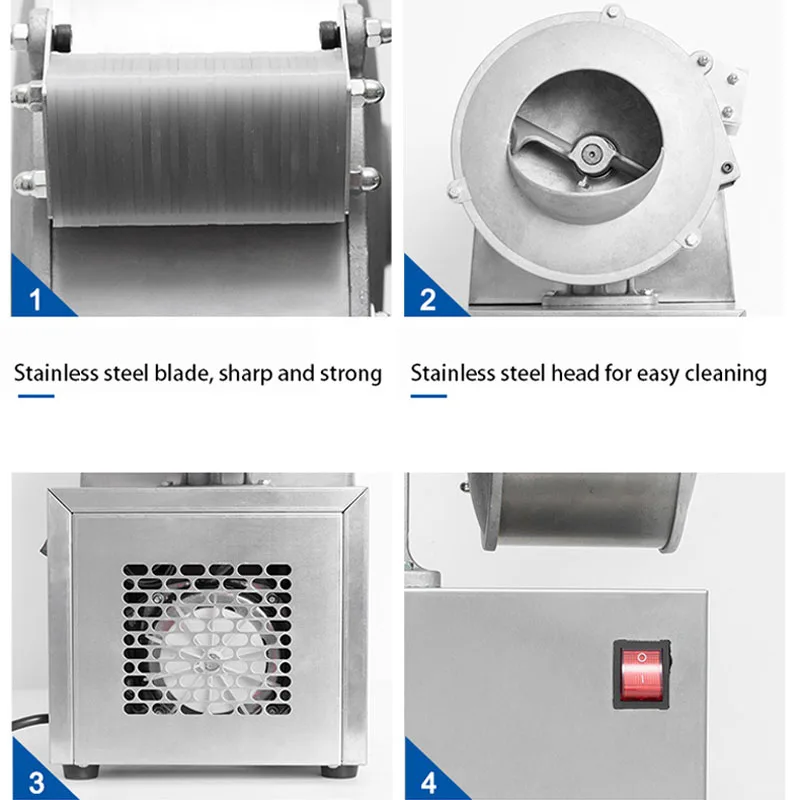 110V Multi-function Electric Potato Shredder Multifunctional Automatic Vegetable Cutting Machine Commercial Carrot Ginger Slicer