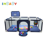 IMBABY Baby Playpen Larger Baby Playground Ball Pool Baby Activities Fence Sports Playpen Children's Play Fence Infant Park