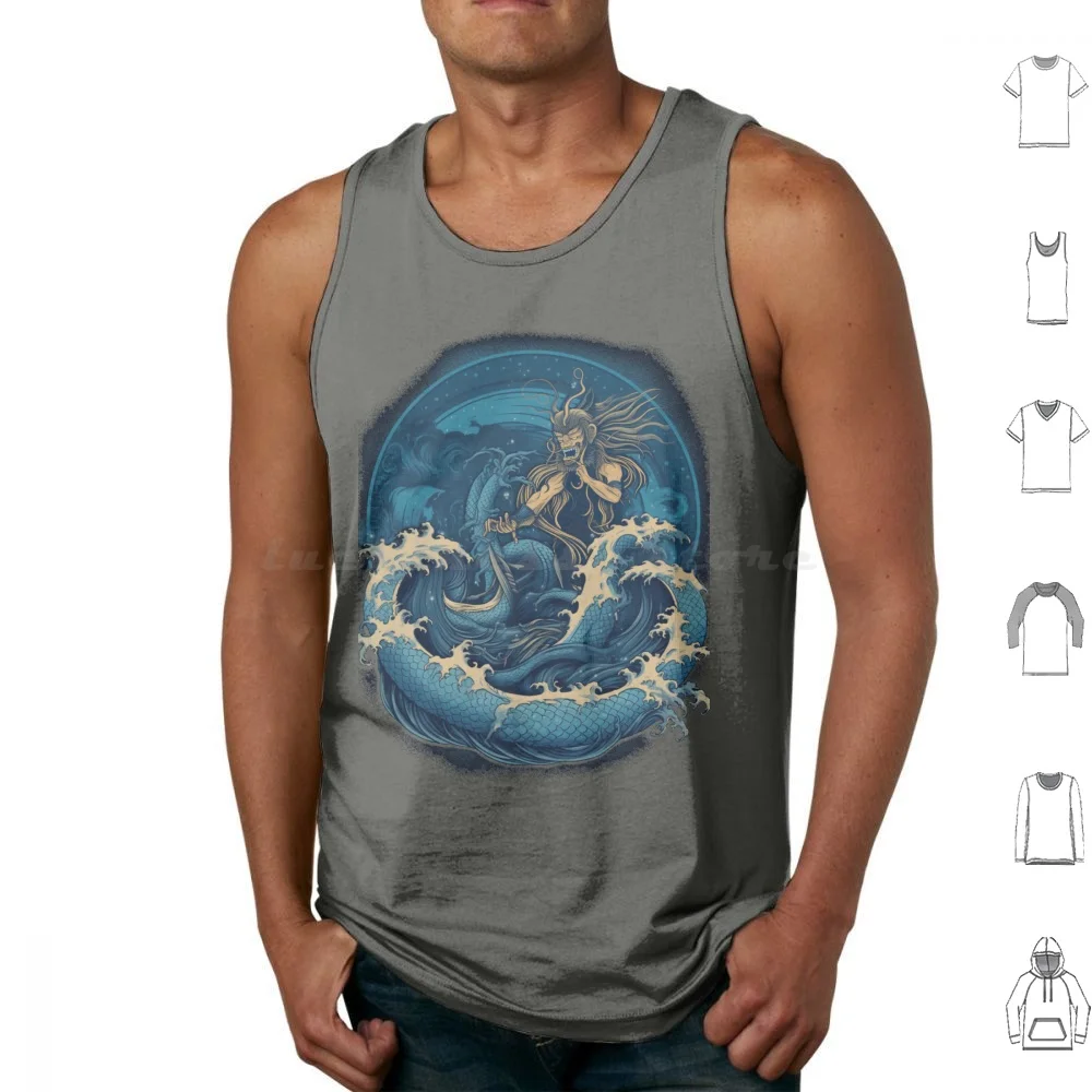 From The Sea Tank Tops Vest Sleeveless Cthulhu Cosmic Horror Eldritch Mythos Necronomicon Arkham Miskatonic Innsmouth