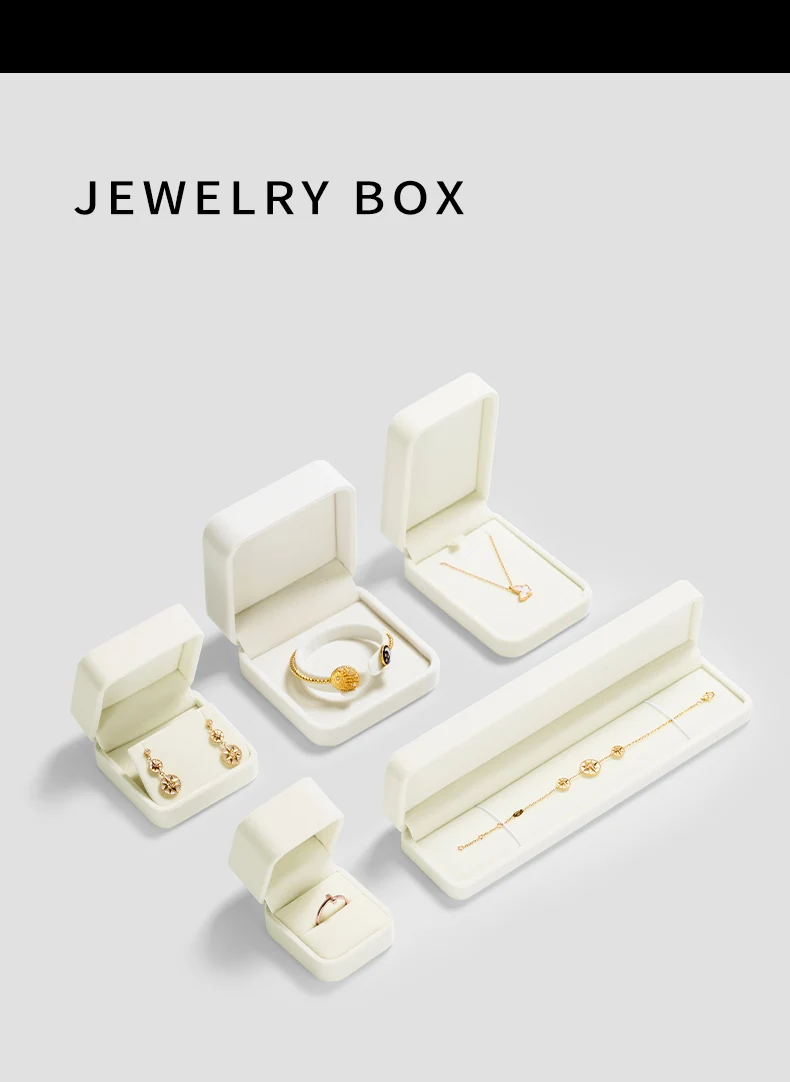 Oirlv Samt-Schmuck-Geschenkbox-Set, Schmuckaufbewahrungsbox für Ringe, Ohrringe, Halsketten, Armbänder, Schmuckbox für Hochzeitsanträge – Detail 1
