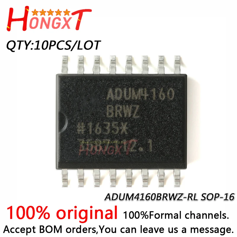 10PCS 100% NEW ADUM4160BRWZ-RL SOP-16.Chipset