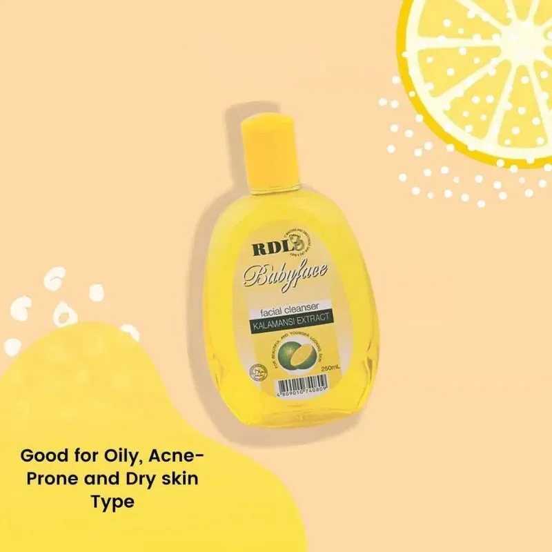

Philippine Original RDL Babyface Cleanses Removes Deep-seated Dirt Prevent Acne Skin Moisturizes Soft Smooth 1 bottle
