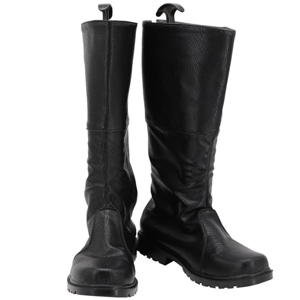 Geralt Cosplay Fantasy Shoes Black Boots TV Wizard Disguise Costume Accessories Men Disguise Roleplay Footwear Halloween