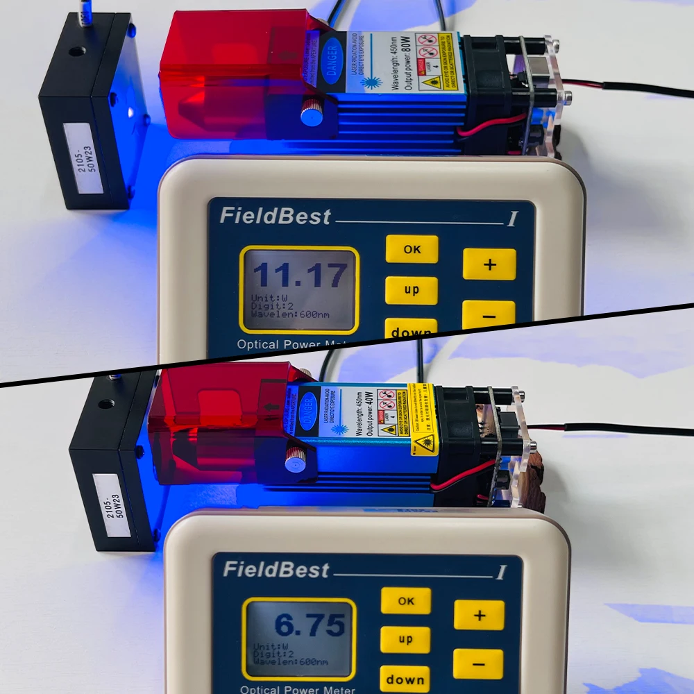 80W/40W Laser Module Air Assist Module 445nm Compressed Spot Technology Laser Head Laser Engraving