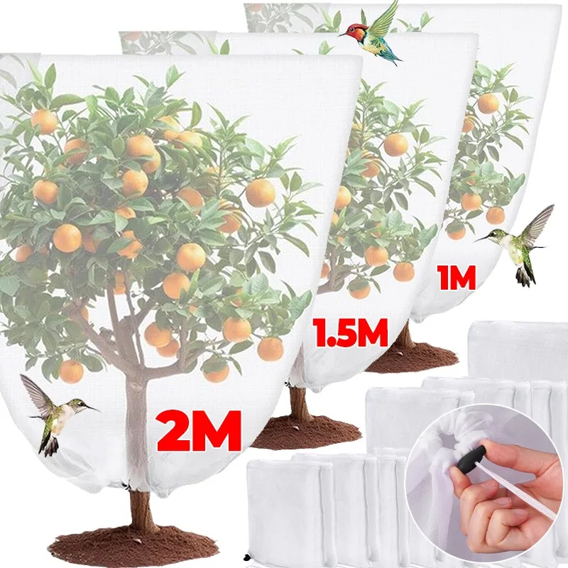 

Various Size Garden Mesh Netting Garden Netting for Raised Beds Vegetables Blueberry Bushes Barrier Screen Protection Mesh Bags