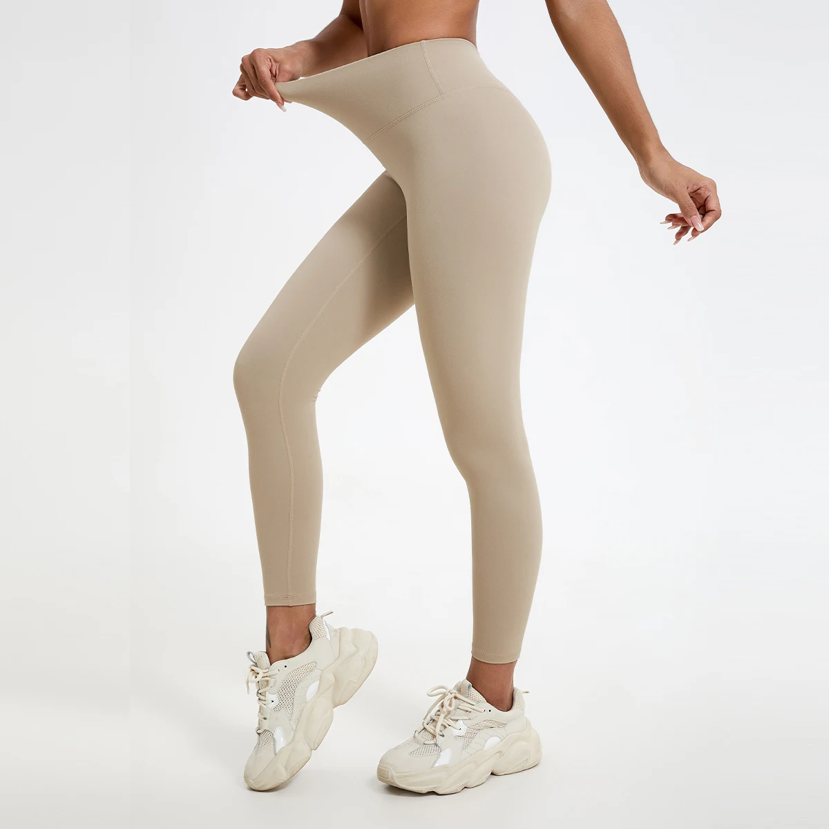Sommer High-Waist Sweatpants für Damen: Hüftstraffende Gym-Leggings mit Bauchkontrolle, Laufhosen, Workout-Tights, Yoga-Hosen für Frauen – Detail 17