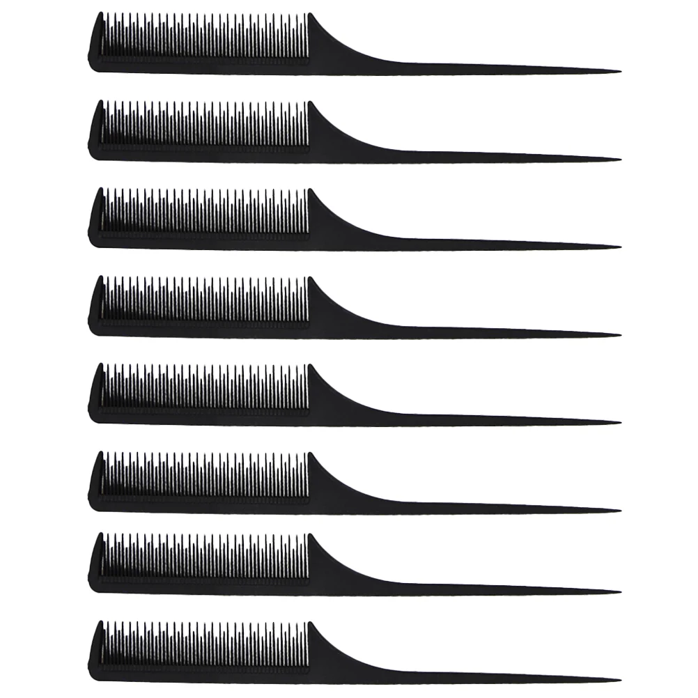 

8PCS Anti-Static Comb Portable Hair Comb Skin-Friendly Massage Comb Hairdressing Comb for Home Barber Salon