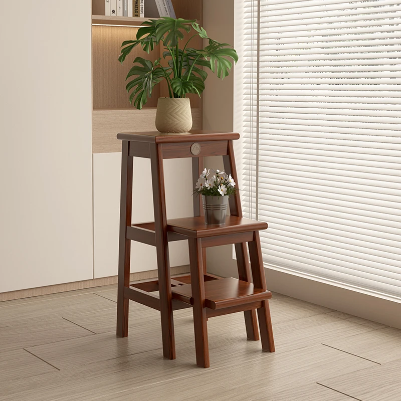 مقعد قابل للطي مقعد مرتفع كرسي ثنائي الغرض سلم