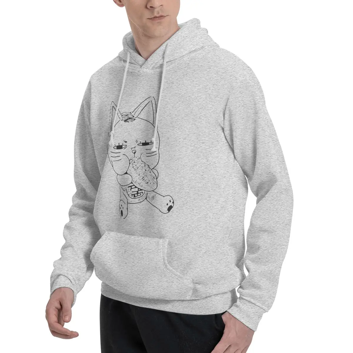 Dandadan Turbo Cat Glizzy Polyester Hoodie Men\'s Sweatershirt Warm Dif Colors Sizes