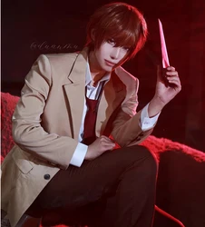 Anime Yagami Light Cosplay Halloween Uniform Men Cosplay Costume