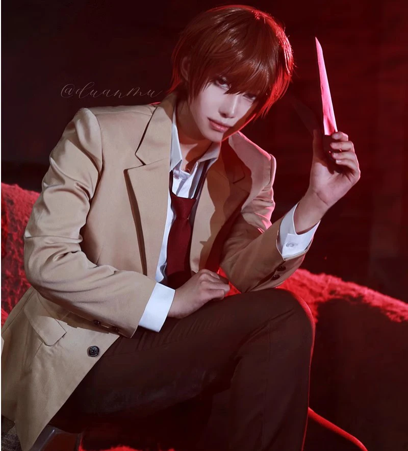 Anime Yagami Light Cosplay Halloween Uniform Men Cosplay Costume