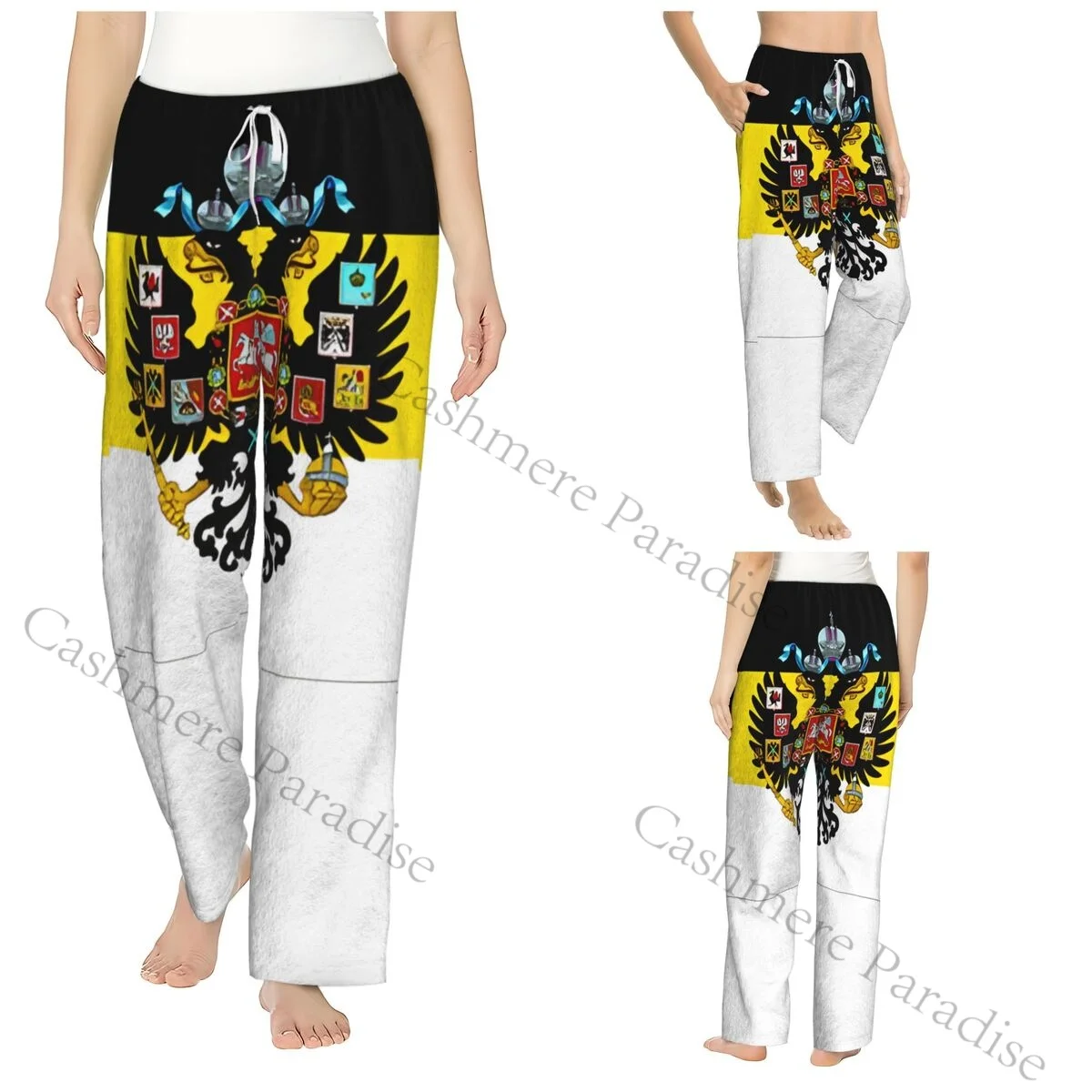 

Imperial Flag Warm Women Pajama Pants Flannel Sleep Bottoms Soft Fleece Loungewear