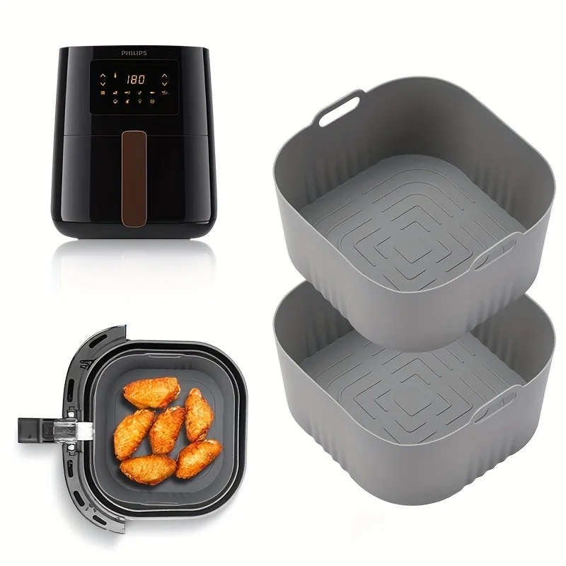 2Pcs Square Air Fry…