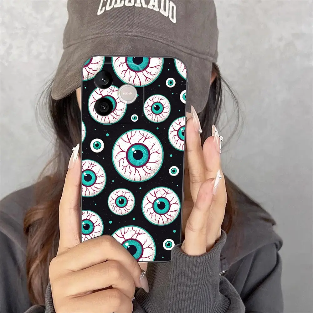 Phone Case For HUAWEI MAGIC 7 NOVA 3I 8I HONOR 600 400 90 X5C X6B X6D X7A X7D X8B X9B X9D X9A Cover Lucky Funny Demon's Eyes