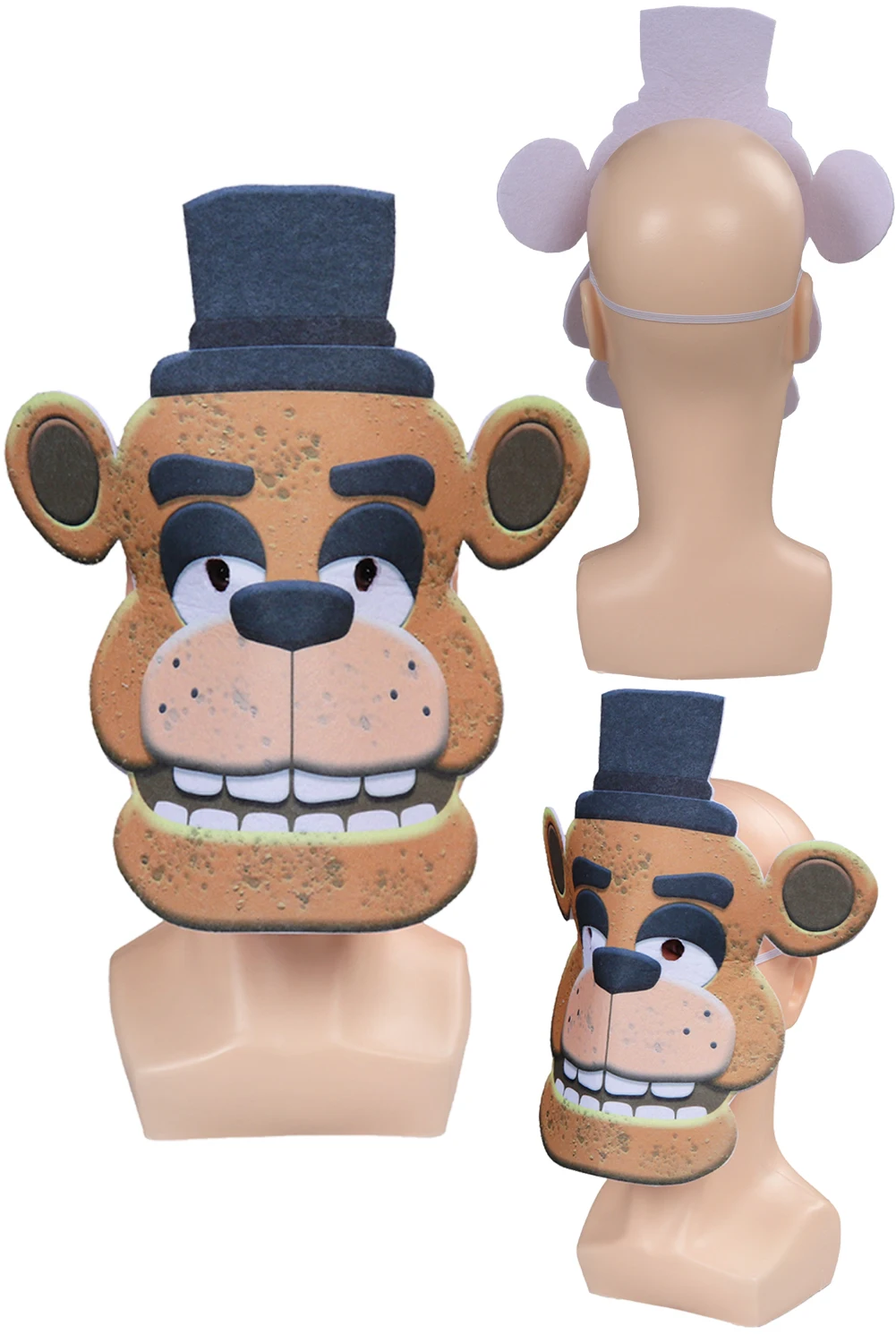 Máscara fantasia urso engraçado para homens adultos, fantasia Cosplay, adereços fantasia, jogo de terror, FNAF Roleplay, ternos fantasia, acessórios