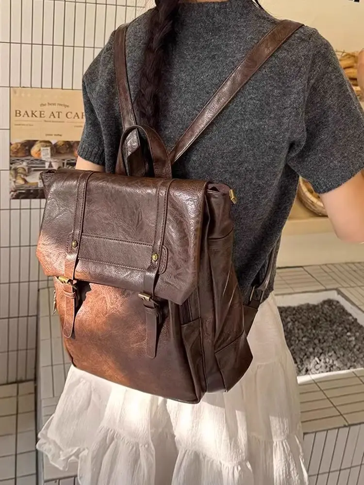 Plecak Damski Torba Wysokiej Klasy Moda Koreańska Duża Pojemność Plecak Szkolny dla Studentów Torba do Pracy Plecak