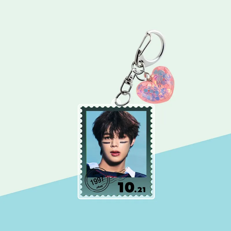 Kpop TEAM Album Character Acrylic Keychain K FUMA NICHOLAS YUMA Merch Backpack Keyring Accessories Pendant Gift Collection