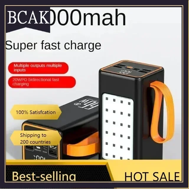 BCAK 500000mah100000mah200000mah 300000mah Upgraded Version Super power bank fast charge with LED Super Large Capacity wholesale