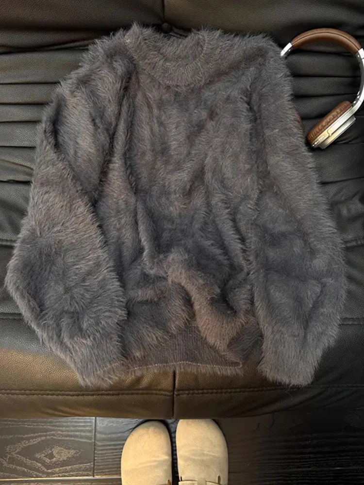 

Водонепроницаемый мужской свитер Camere, повседневная осенне-зимняя внутренняя одежда, вязаный длинный топ све, мягкий удобный свободный крой, круглый Ne