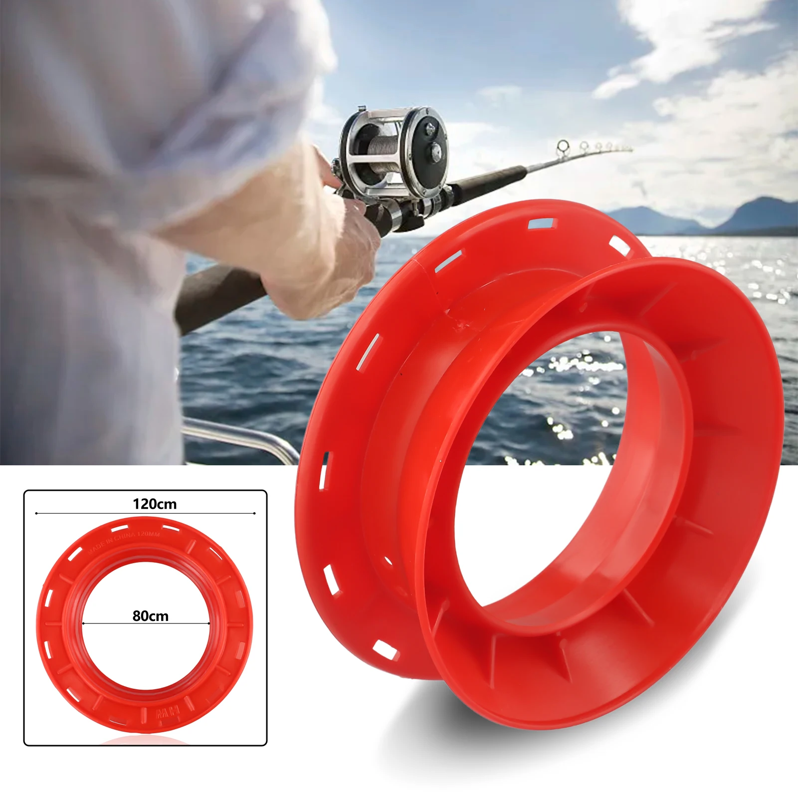 

Large 120mm Fishing Line Coiling Plate ABS Plastic Spool With Smooth Edge Hand-Cranked Wheel For 500m Of 1mm Wire Fishing Part