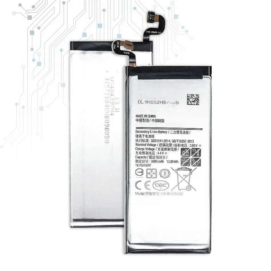 Replacement Battery For Samsung Galaxy S7 Edge S7Edge SM-G935F G9350 G935FD  Phone Battery EB-BG935ABE EB-BG935ABA