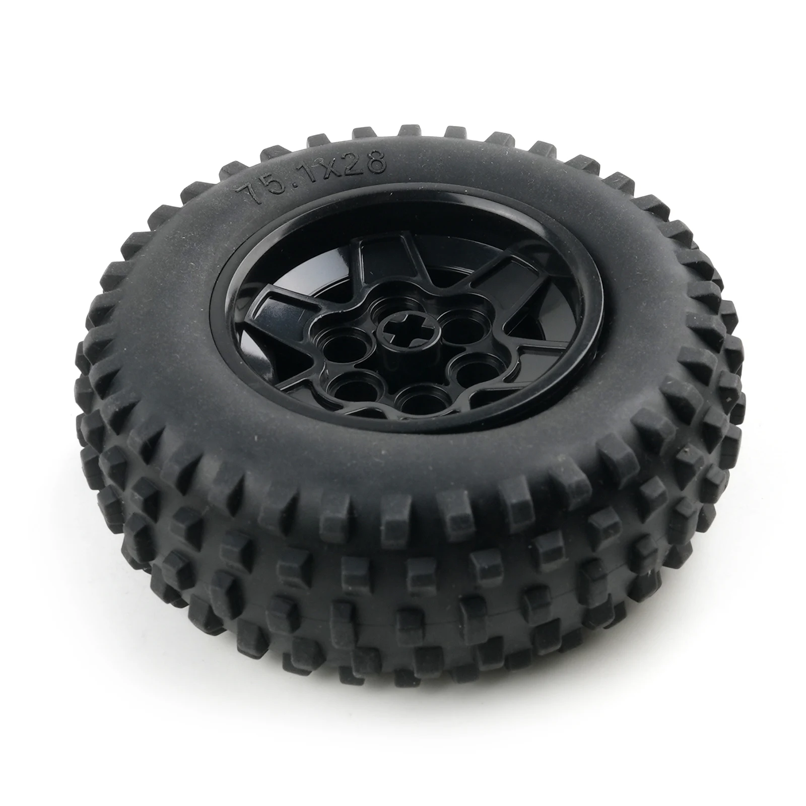 75.1x28mm Tire Hub Small Particle Building Blocks Parts Compatible with 69909/56908 Wheels Model MOC Bricks DIY Toys Accessories