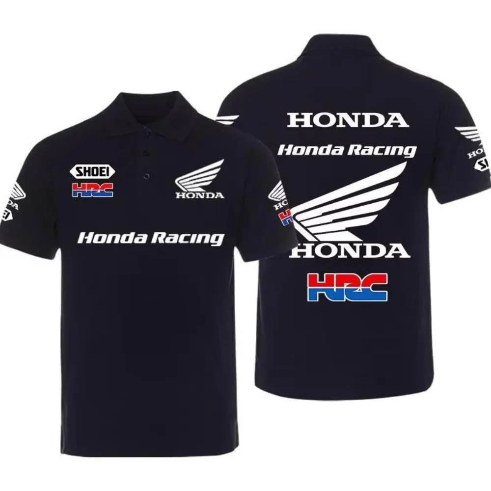 

Honda Men's and Women's POLO Shirts Summer CBR Non-Double Gold Wing T-Shirt Racing Motorcycle Short Sleeve Spring and Autumn Top