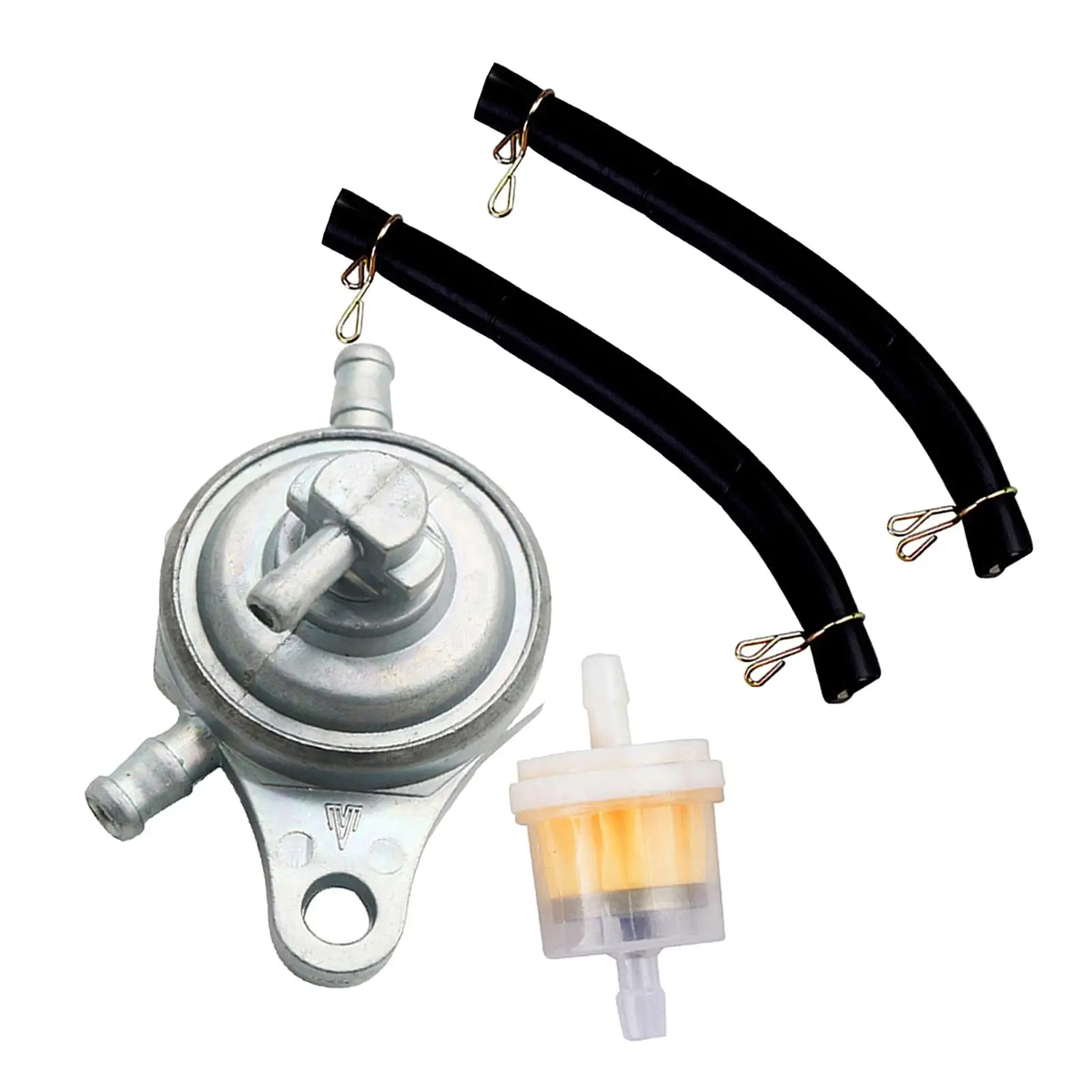 High Quality Universal Aluminum Inline Fuel Oil Switch with Filter for 50CC 125CC 150CC GY6 Scooter Tuning view 4