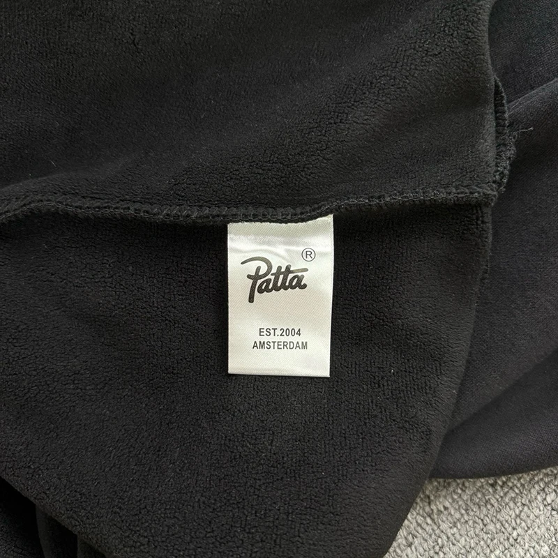 باتا مقنعين البلوز الكرتون شعار طباعة للجنسين سستة سترة الخريف الشتاء عارضة باتا هوديس البلوز الشارع الصورة الحقيقية #6