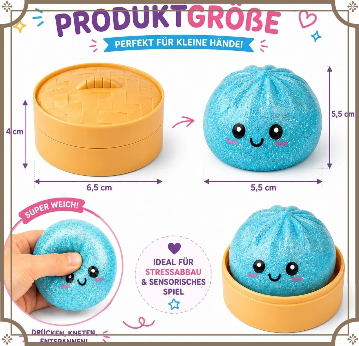 Squishy a forma di raviolo lav - Party Favor Bag recensione e prezzo