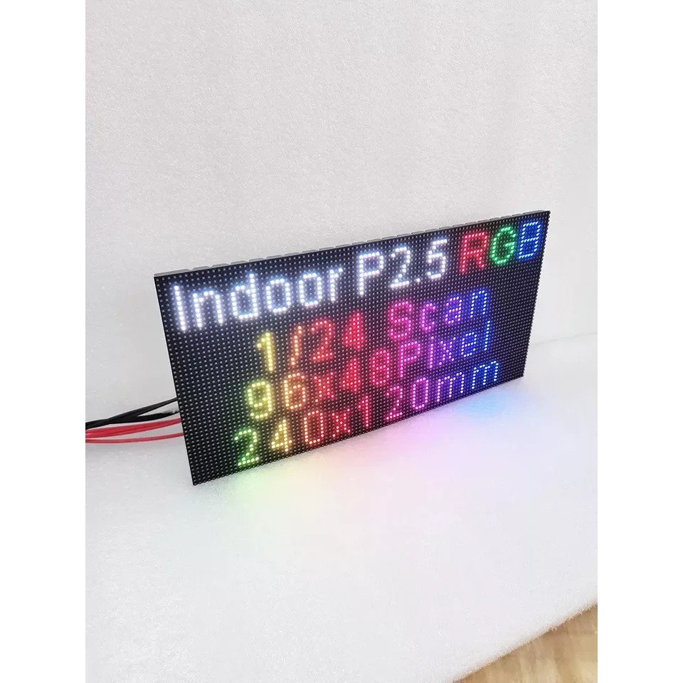 

P2.5 240X120 96X48 Dots HD Indoor Soft Module LED Matrix SMD RGB 24Scan Full-Color Display Flexible Video Wall Screen Screen