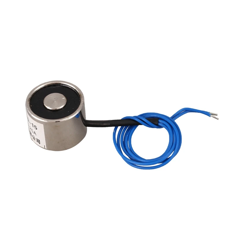 Imán de elevación eléctrico aspirado, electroimán 12VDC, 2,5Kg, 5.5LB, 20x15mm, 3 uds.