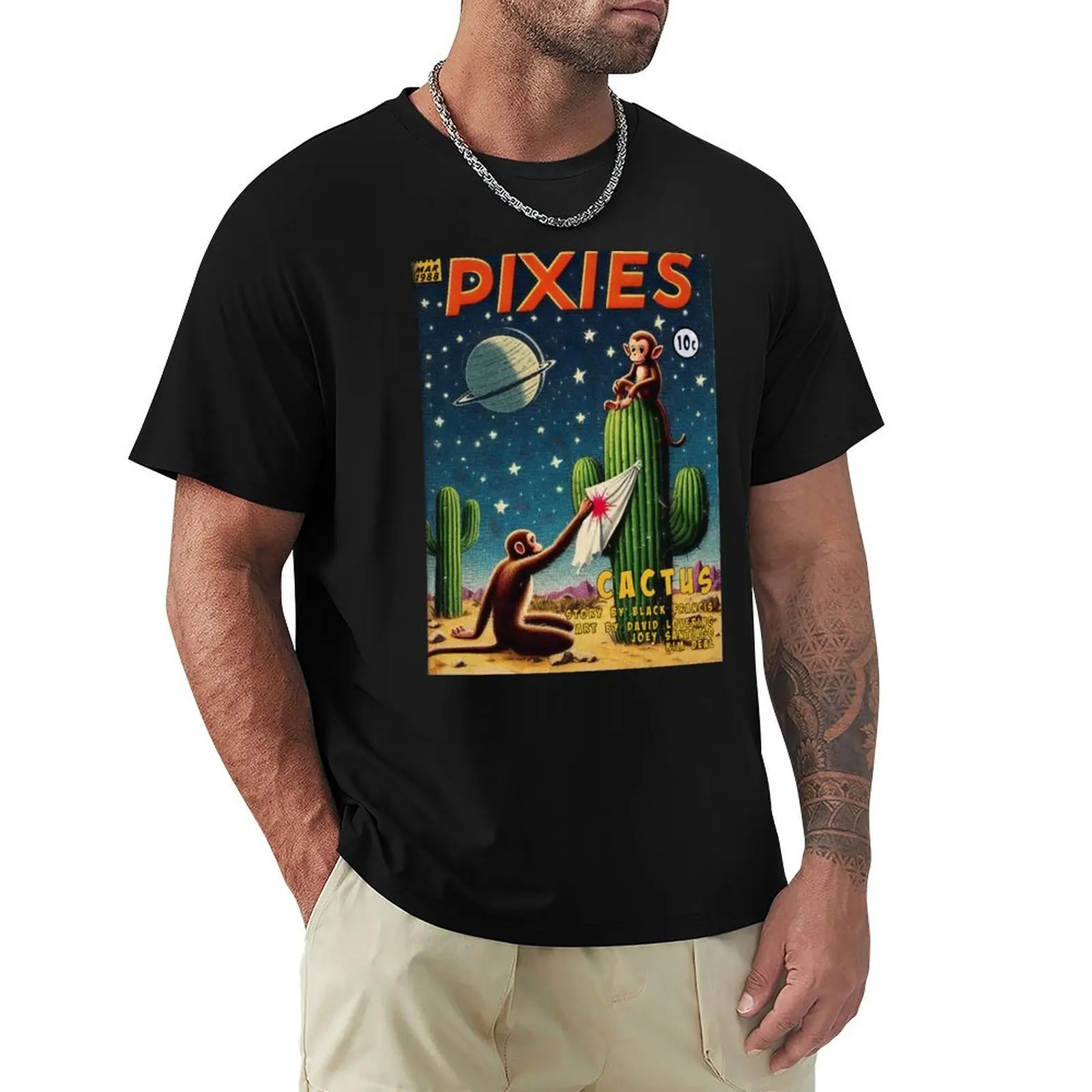 

A Pixies Cactus Story T-Shirt customizeds rapper graphic tees compression shirt men