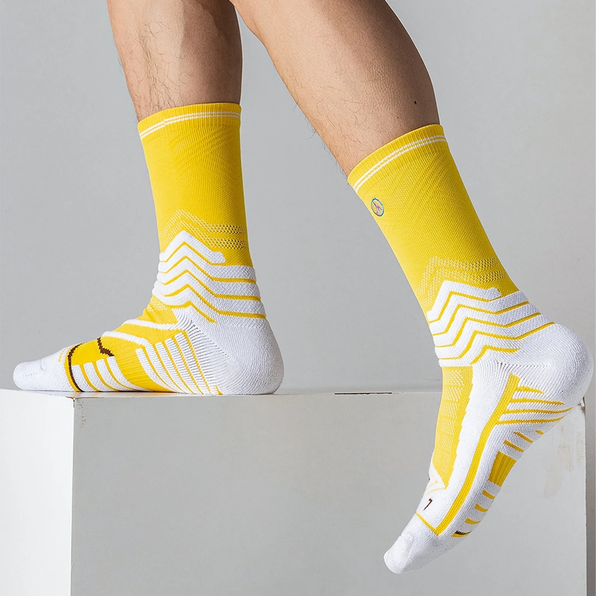 Женские теплые гигиенические короткие носки с высокой талией