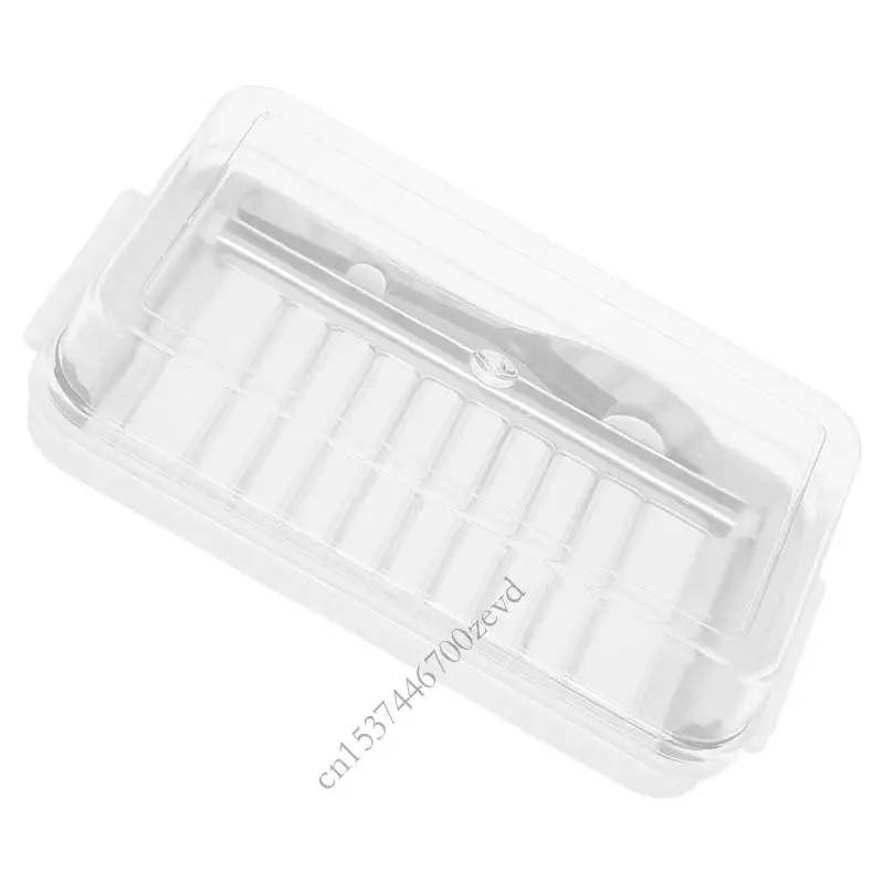 

Butter Slicer Container Stainless Steel Kitchen Refrigerator Cheese Storage Box P9YB