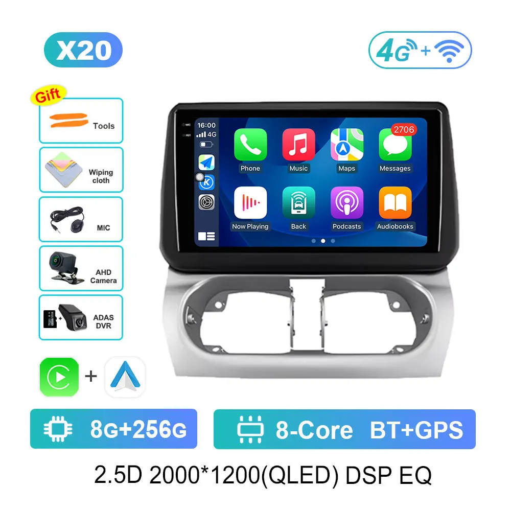 Navigatie GPS Android 14 voor Opel Combo Corsa Tigra 2001-2011 Autoradio Multimedia Speler BT HD Scherm 4G DSP Stereo WiFi - afbeelding 1