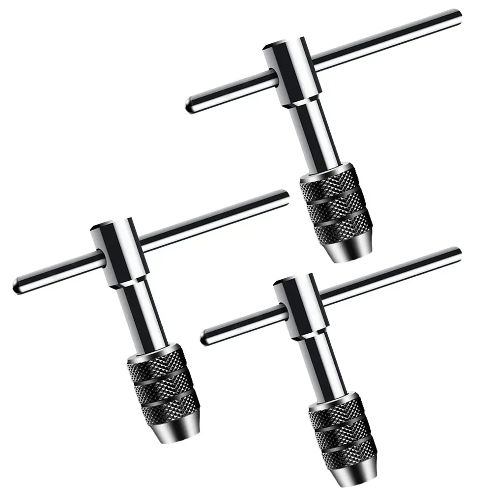 1pc Ratchet Tap Wrench T Type Handle Ratchet Tap Holder Wrench Adjustable Thread Tap Holder M3-M8 M5-M8 M6-Hand-Tools