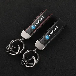 High-Grade Carbon Fiber Motorcycle Keychain Holder Keyring for Piaggio Vespa GTS 250 300 Sprint Primavera 150 LX15 S150