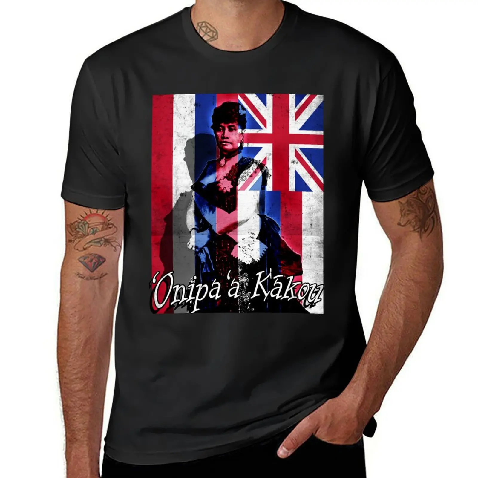 

Onipa'a Kākou Queen Liliuokalani Hawaiian Kingdom T-Shirt sweat oversizeds blanks t shirt for men