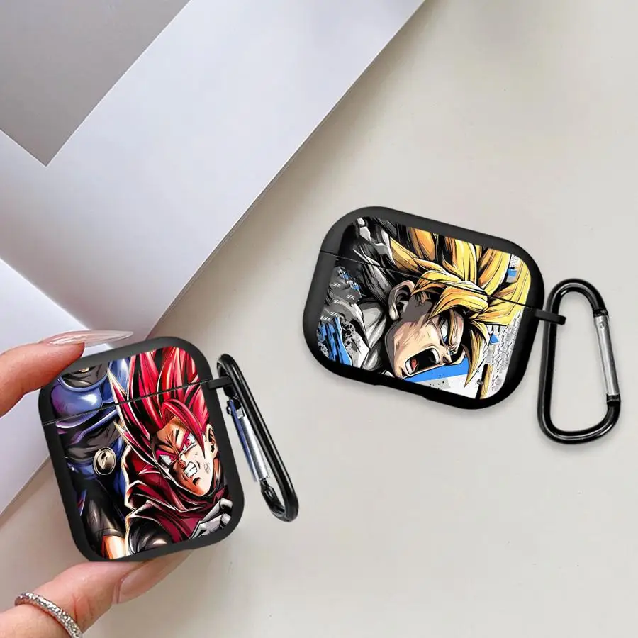 Dragon Balls SS3 Goku Flame Earphone Cases Cover Case For Airpods 5 Pro3 1 2 Pro2 Pro 3 4