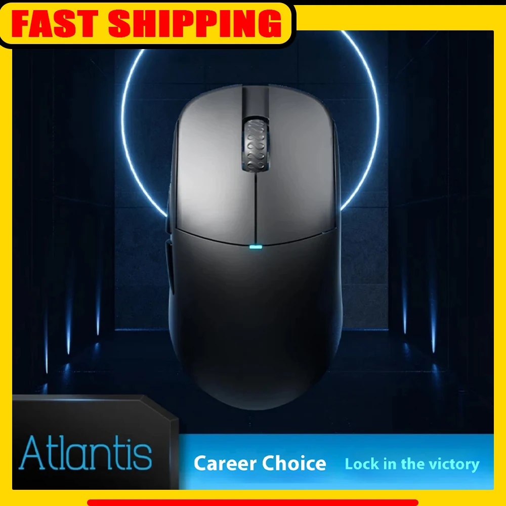 

Беспроводная мышь LAMZU ATLANTIS Mini Pro 3395, сенсор Nordic 52840, игровая мышь 4K 8K FPS, легкие аксессуары для ПК Gmaer, подарки
