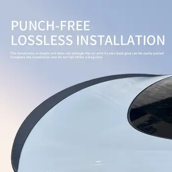 Spoiler z prawdziwego włókna węglowego, tylny spojler bagażnika, do Tesli Model 3 Highland 2024-2025, części zewnętrzne, akcesoria samochodowe 10 best sales spojler tylny modelu 3 - №2