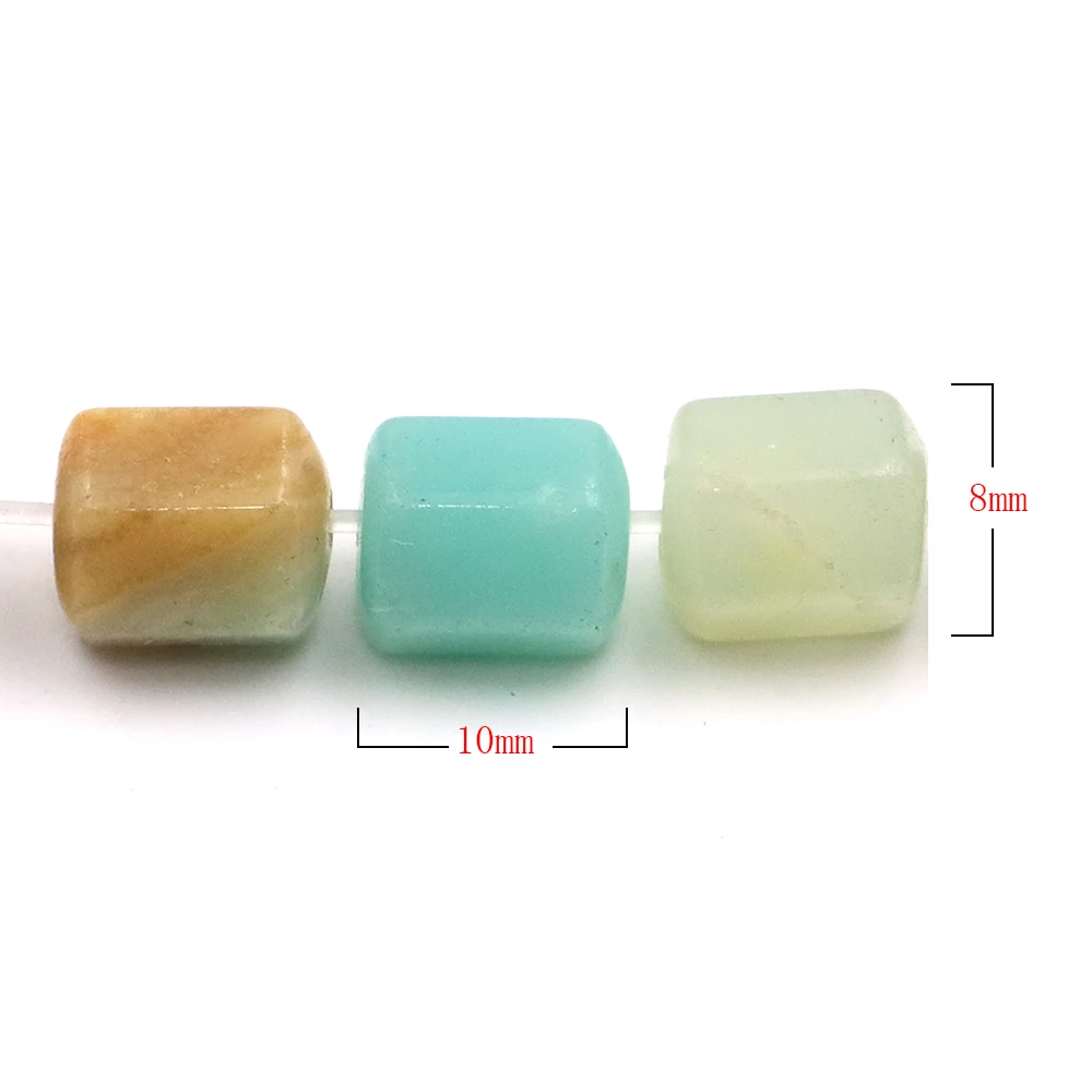 8x10mm Natuursteen Facet Kraal Agaat Amazoniet Losse Spacer Kralen Healing Crystal voor Sieraden DIY Maken Armband accessoires