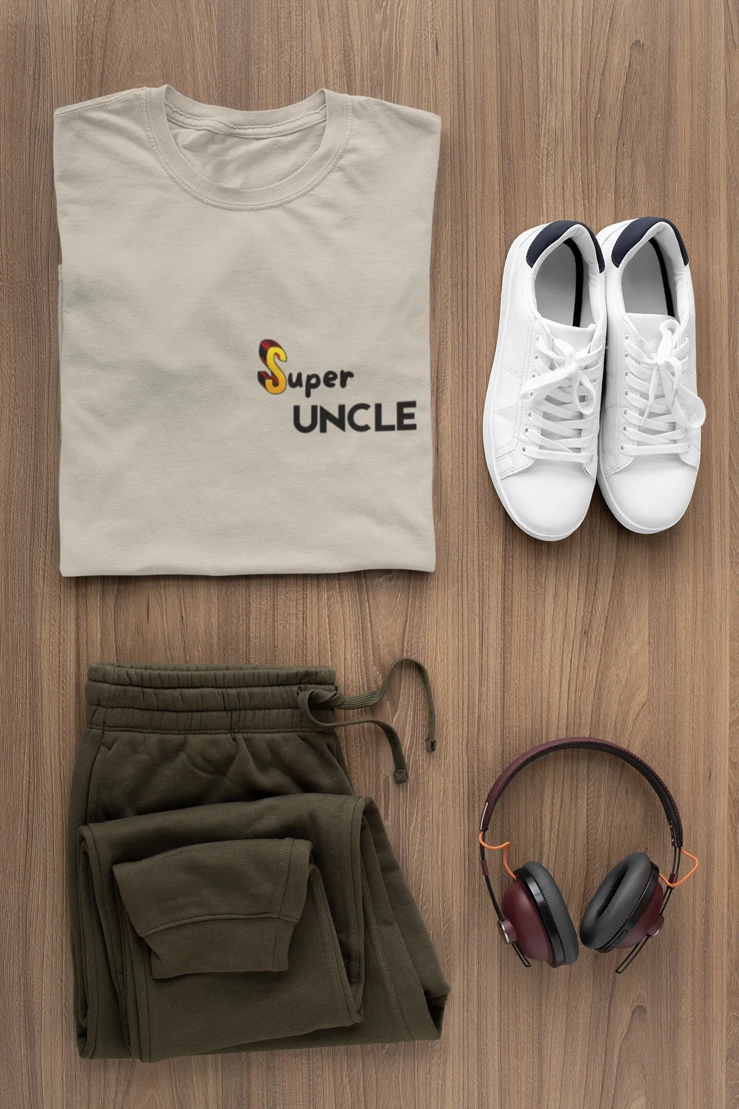 Super Uncle T Shirt Bold 'S' Design Fun And Stylish For The Best Ever Perfect Family Gatherings Special Occasions