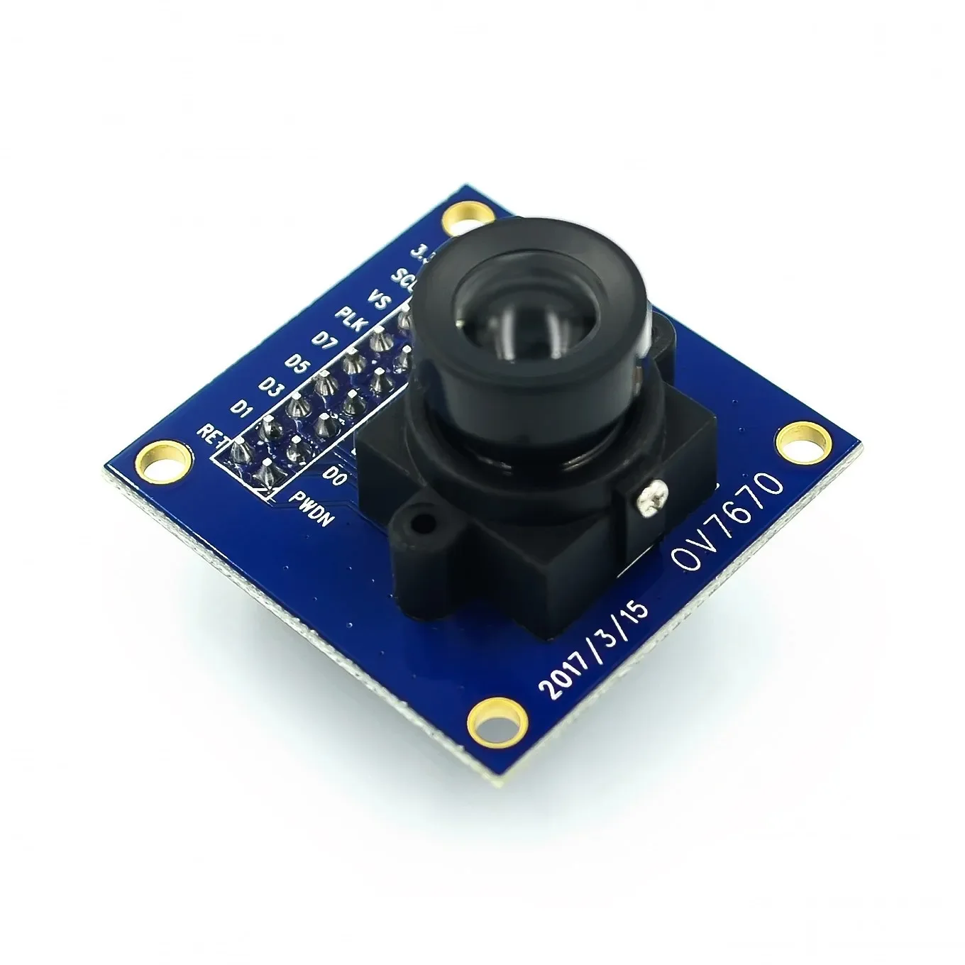 

OV7670 camera module Supports VGA CIF auto exposure control display active size 640X480