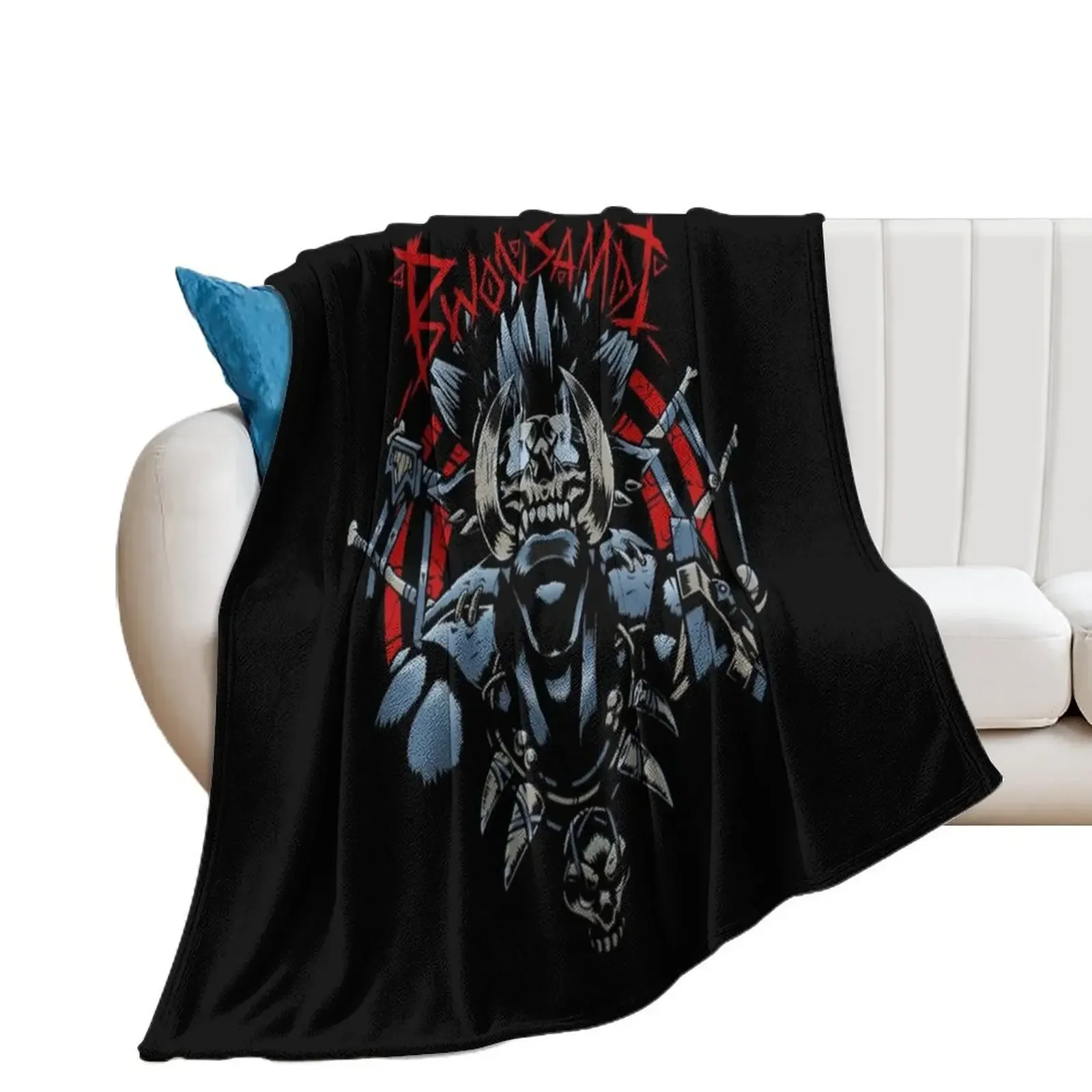 Bwonsamdi Classic T-Shirt Throw Blanket bed plaid Cute Plaid Luxury Brand Fashion Sofas Blankets